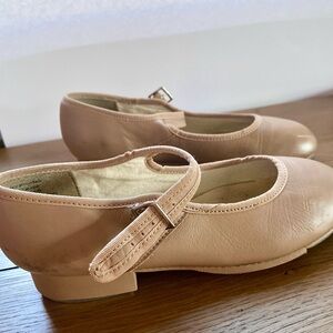 Capezio “Mary Jane” Buckle Tap Shoes, Size: 4.5, Color: Tan/Caramel